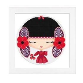 11CT Cross Stitch Kits Cartoon Chinese Ancient Beauty DIY Embroidery Needlework, The Story of the Stone Qiao Jie