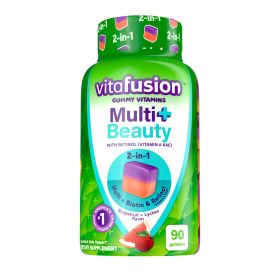 Vitafusion Multi+ Beauty 2-in-1 Benefits & Flavors Gummy Vitamins; 90 Count