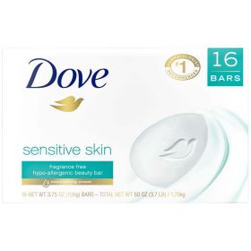 Dove Beauty Bar Sensitive Skin 3.75 Ounce (16 Count)