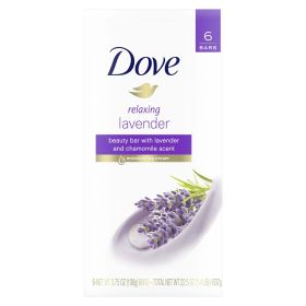 Dove Relaxing LavenderWomen's Beauty Bar 3.75 Oz 6 Bars