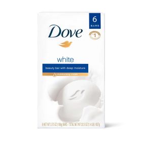 Dove White Beauty Bar, 4 oz, 6 Bar