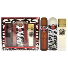 Cuba Jungle Zebra by Cuba for Women - 3 Pc Gift Set 3.3oz EDP Spray, 6.7oz Deodorant Body Spray, 4.3oz Body Lotion