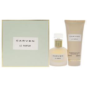 Le Parfum by Carven for Women - 2 Pc Gift Set 1.66oz EDP Spray, 3.33oz Perfume Body Milk