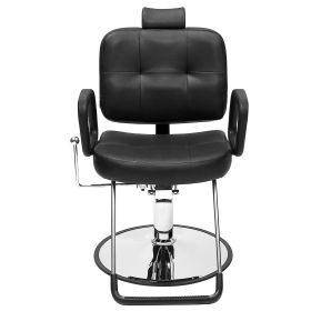 VEVOR Salon Chair, Hydraulic Recliner Barber Chair for Hair Stylist, 360 Degrees Swivel 90°-125° Reclining Salon Chair for Beauty Spa Shampoo