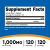 Nutricost L-Glycine 1000mg, 120 Capsules, Vegetarian, Non-GMO and Gluten Free Supplement