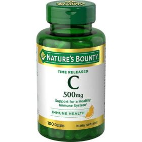 Nature's Bounty Vitamin C Time Release Capsules; 500 mg; 100 Count