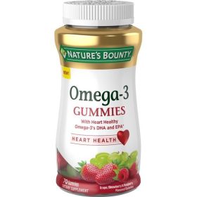 Nature's Bounty Omega-3 Gummies; Mulit-Flavored; 70 Count